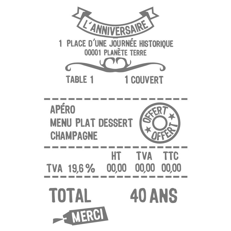 40 ans addition note resto restaur fact