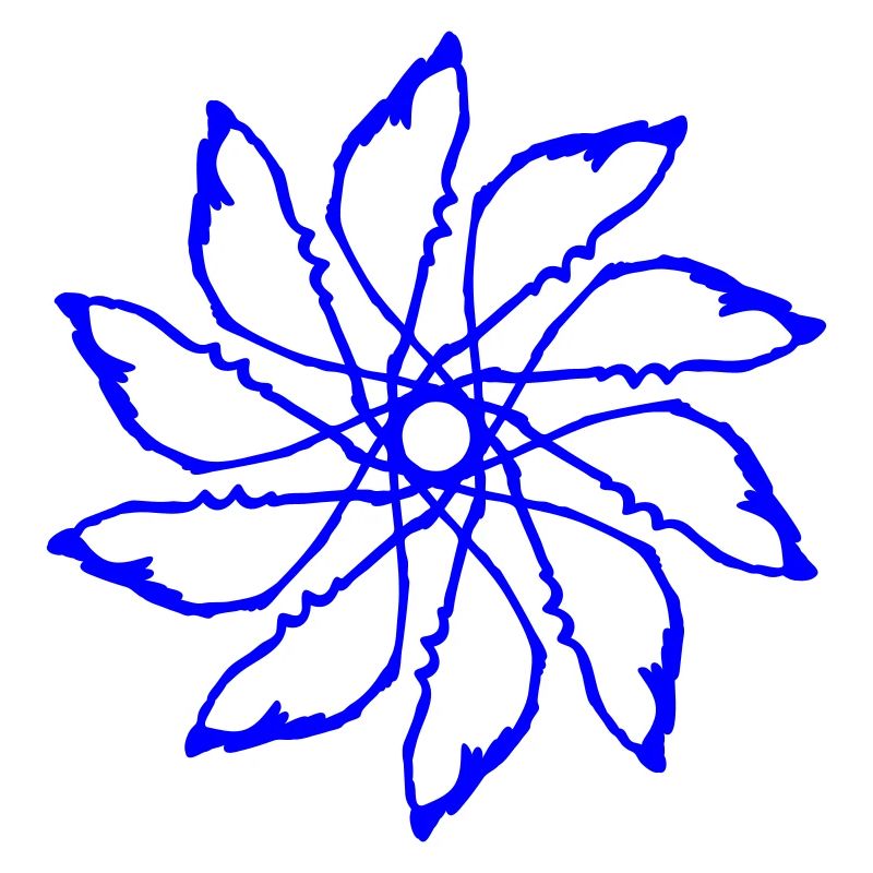 Random patterns circled Vectorgraphic