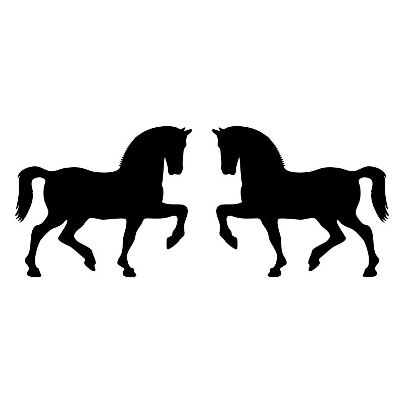Two proud horses