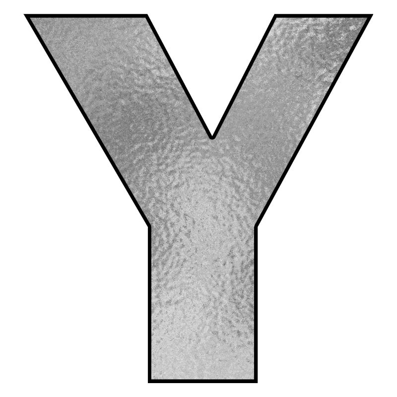 Letter Y Silver