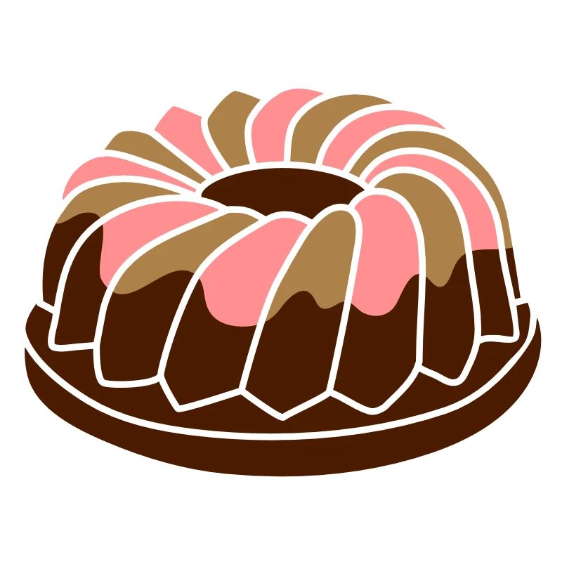 A ring cake with icing