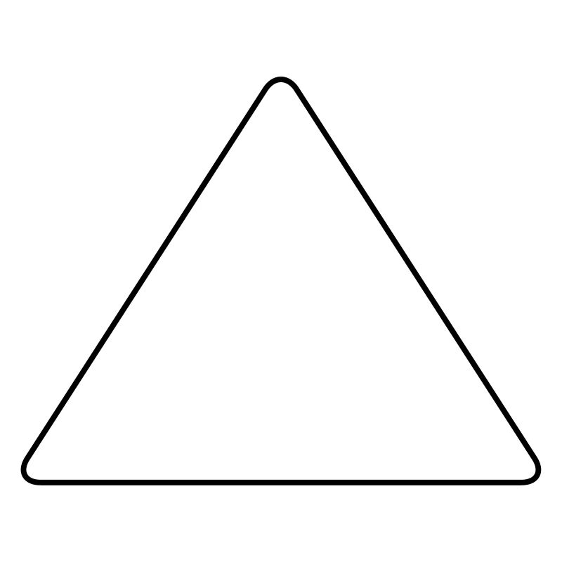 Triangle with rounded corners