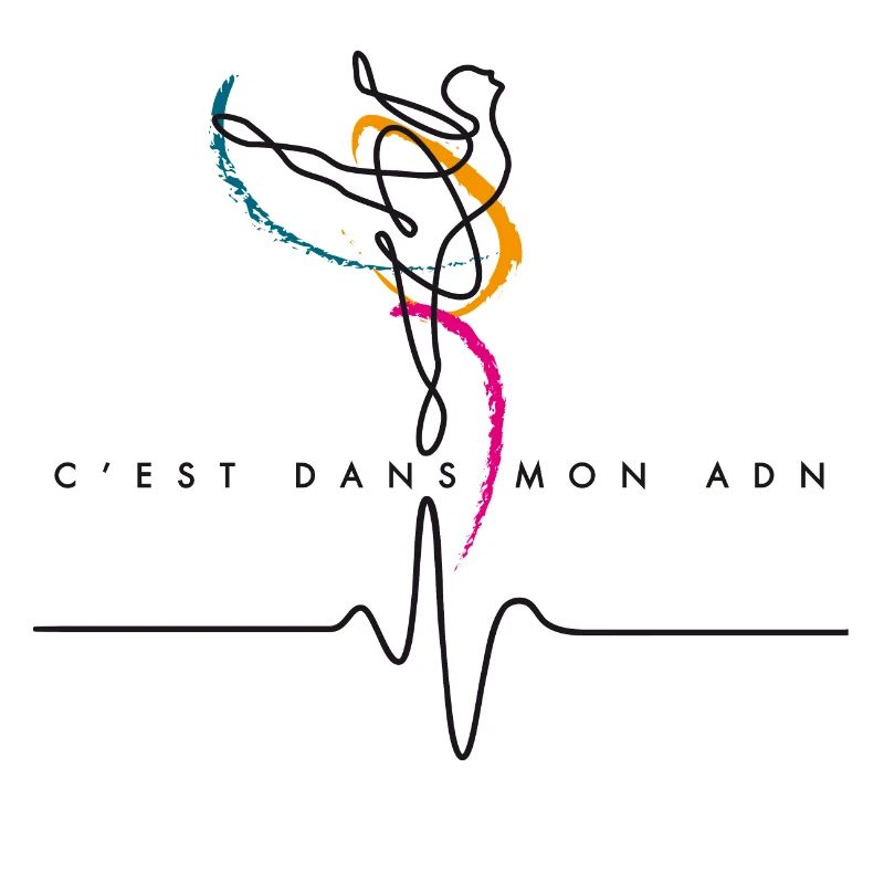 t-shirt danse design original c’est dans mon adn