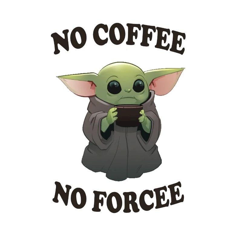 Pas de café pas de force Mug bébé Alien