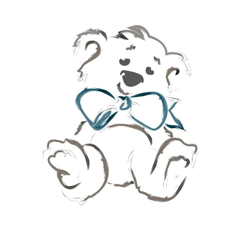 Teddy bear with bow