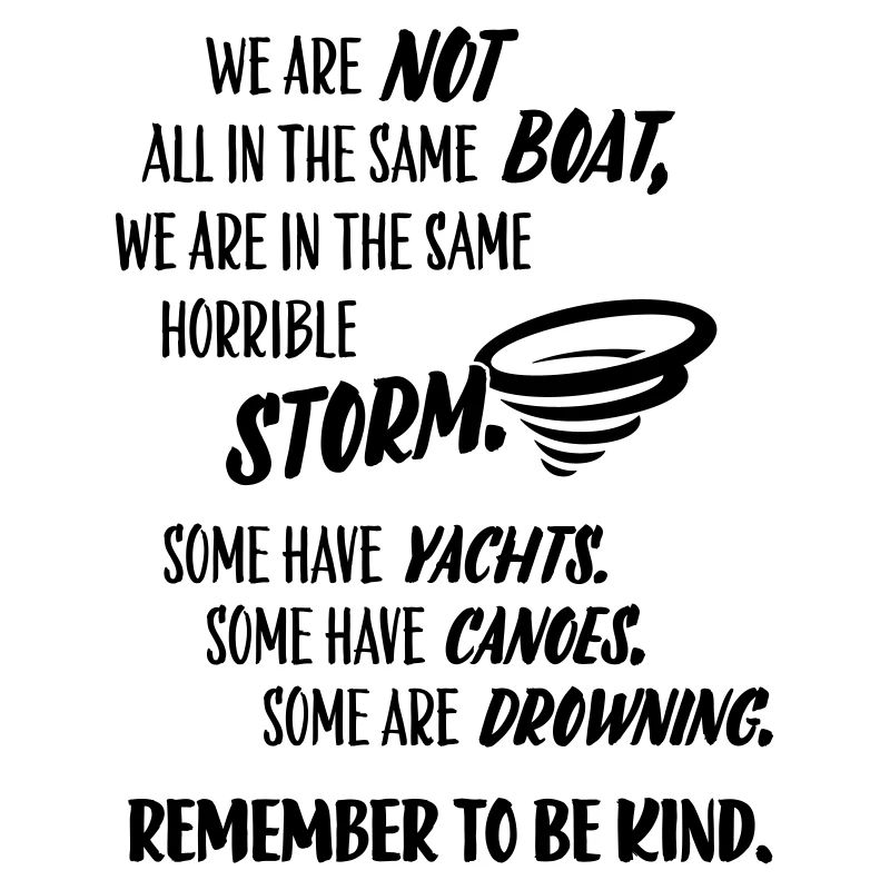 Remember to be kind – message humor
