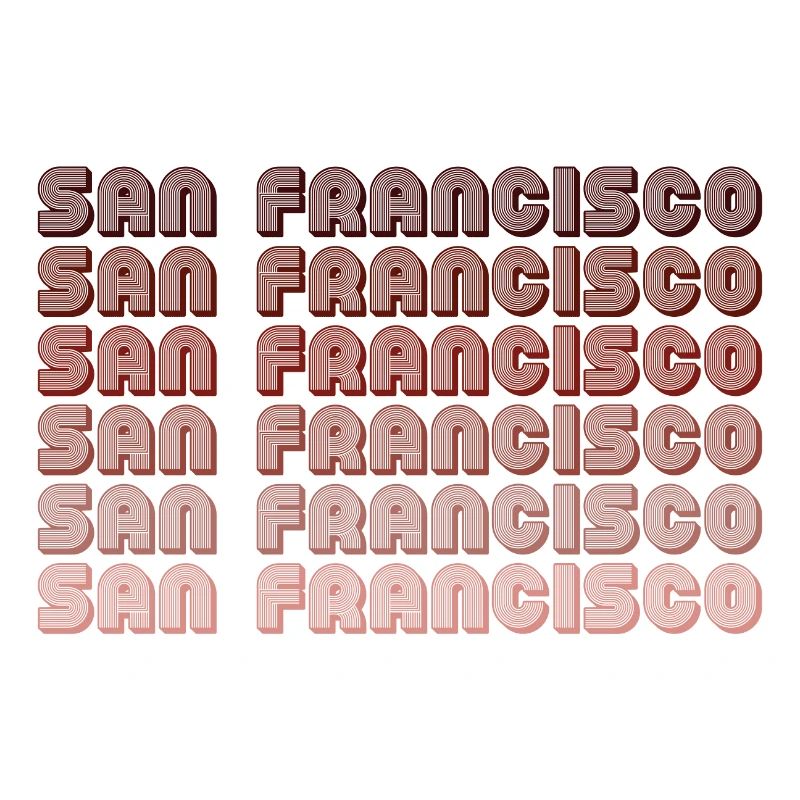 San Francisco Grid Gradient Pattern