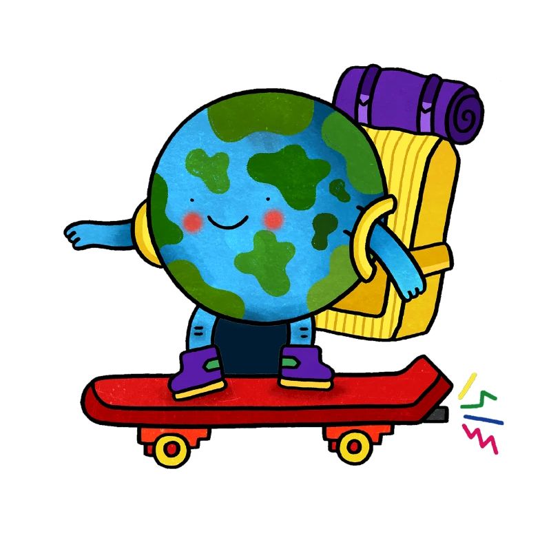 Skater Earth Backpack