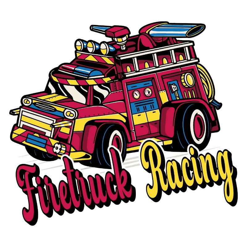 Course de camions de pompiers