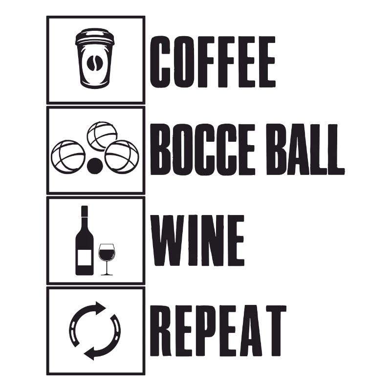Bocce Saying Bocce Ball avec Jack Bocci Game Bocce