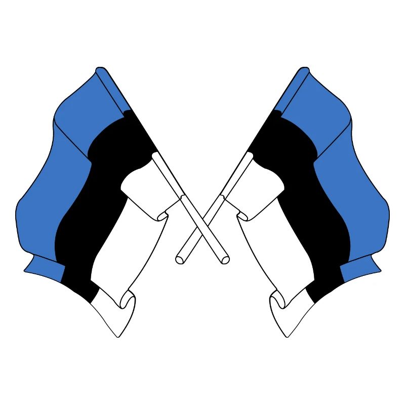 Two flags Estonia