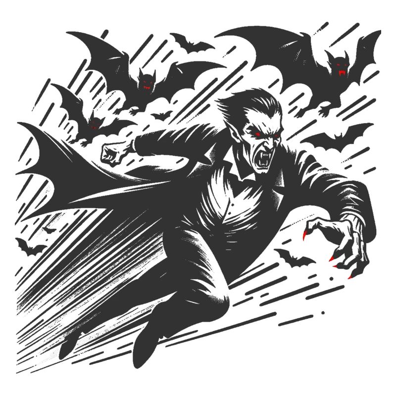 Vampire Bat Monstre Comte Effrayant