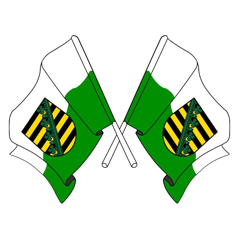 Two flags Saxony