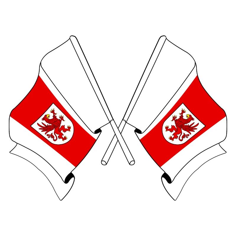 Two West Pomeranian flags