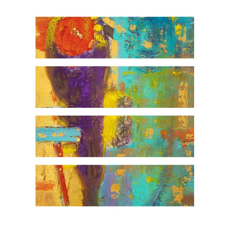 Vibrant Abstract Floral Composition