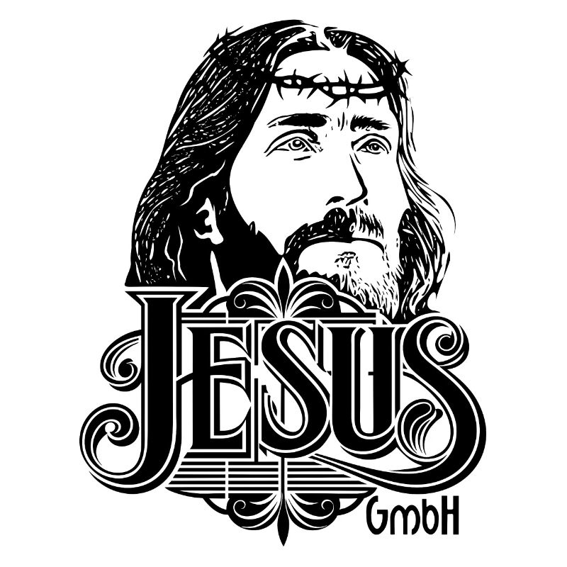 Jésus Tête avec Écriture 2