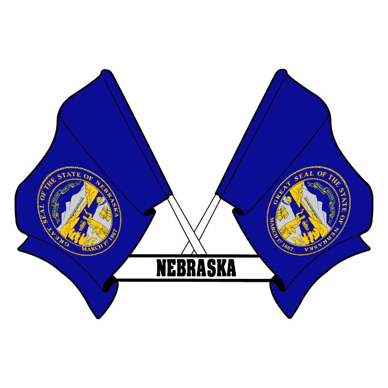 texte des petits drapeaux NEBRASKA