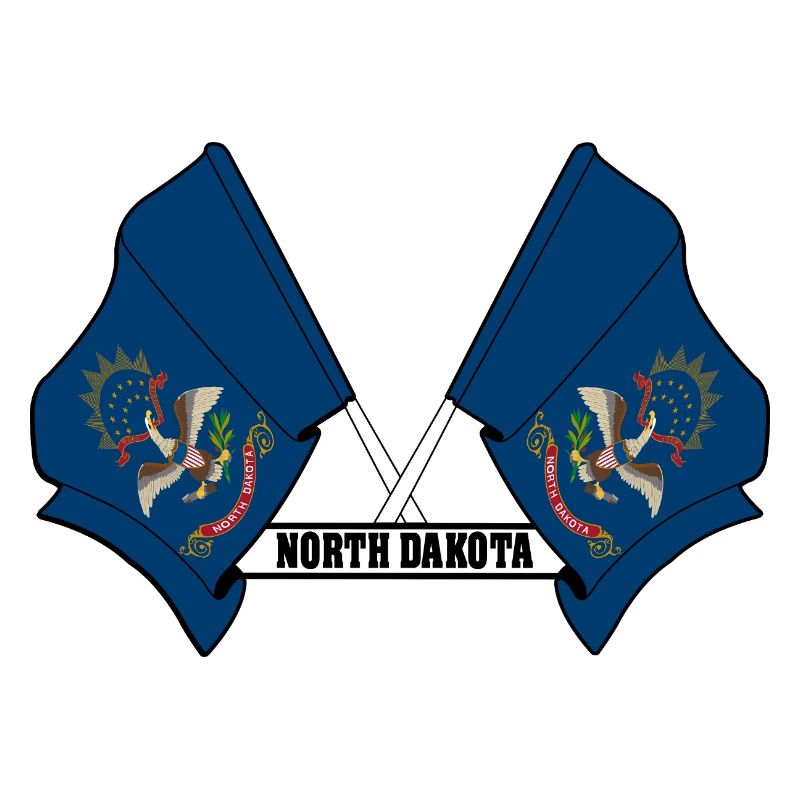 texte des petits drapeaux DAKOTA du Nord