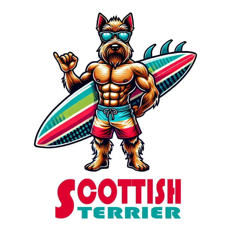 Scottish Terrier Surfer