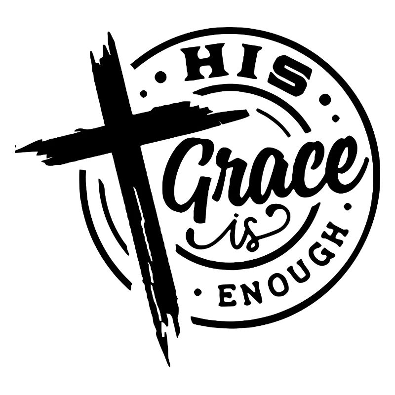 Sa Grâce suffit Croix Chrétienne