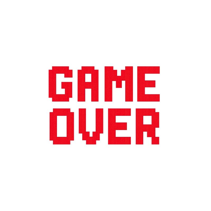 Retro Pixel Game Over Graphic