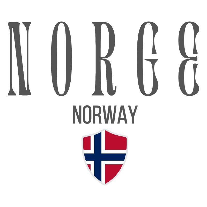 Norwegian pride, minimalist sleek design