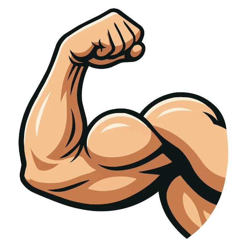 Illustration de biceps forts