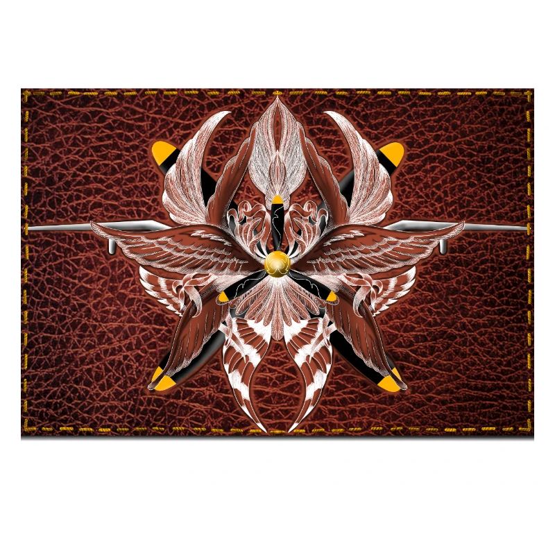 Firewing Mandala on Leather Look