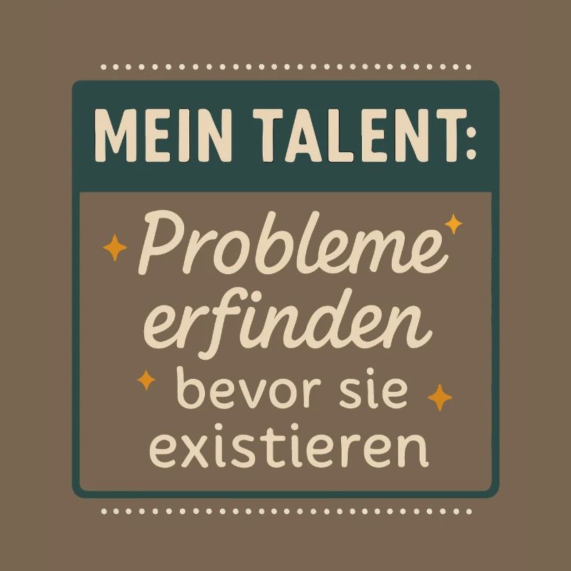 Talent! Inventing problems before they exist