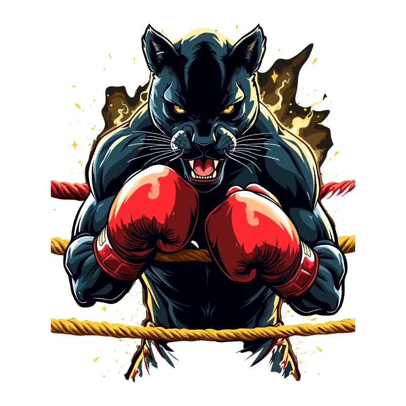 Combattre la panthère sur le ring de boxe