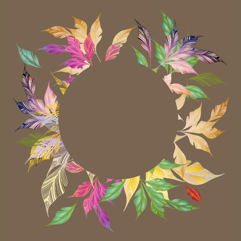 Imaginative leaf frame – delicately shimmering