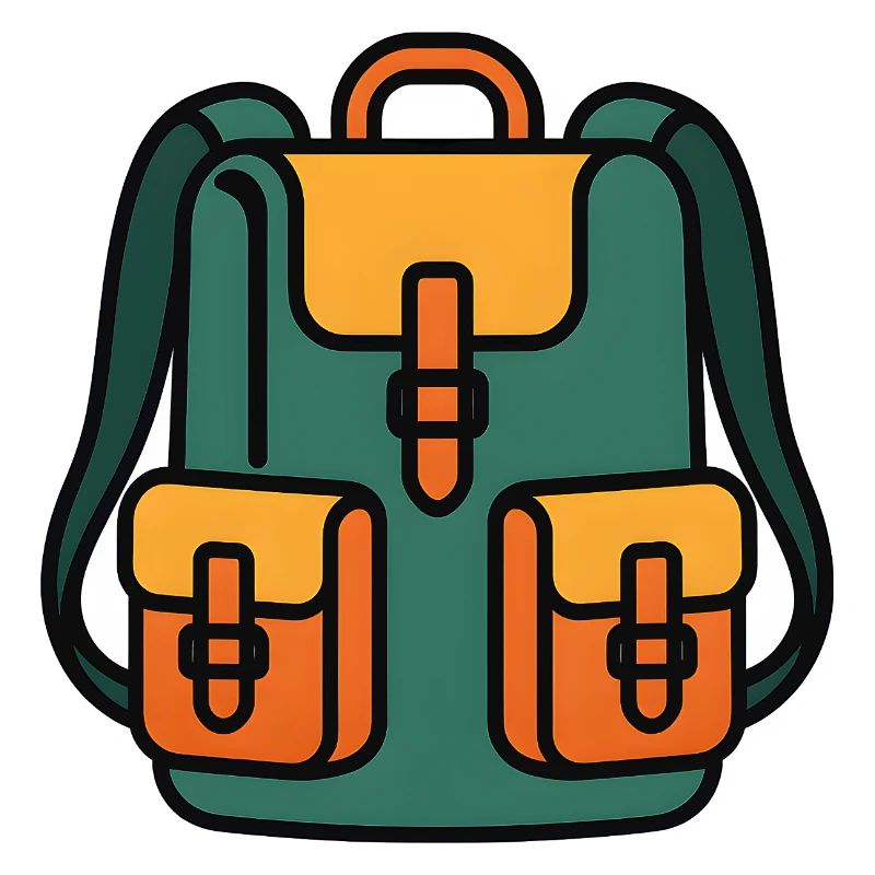 Colorful backpack