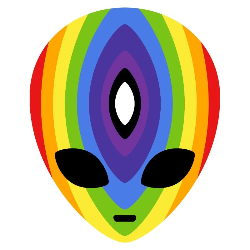 Prismatic Rainbow Alien