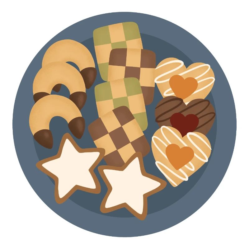 Whimsical Cookie Assortment Plate