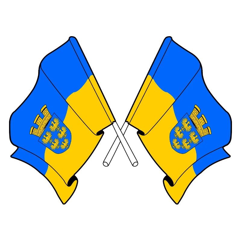 Drapeaux croisés de Basse-Autriche