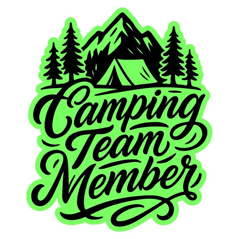Camping Team Tent Mountains