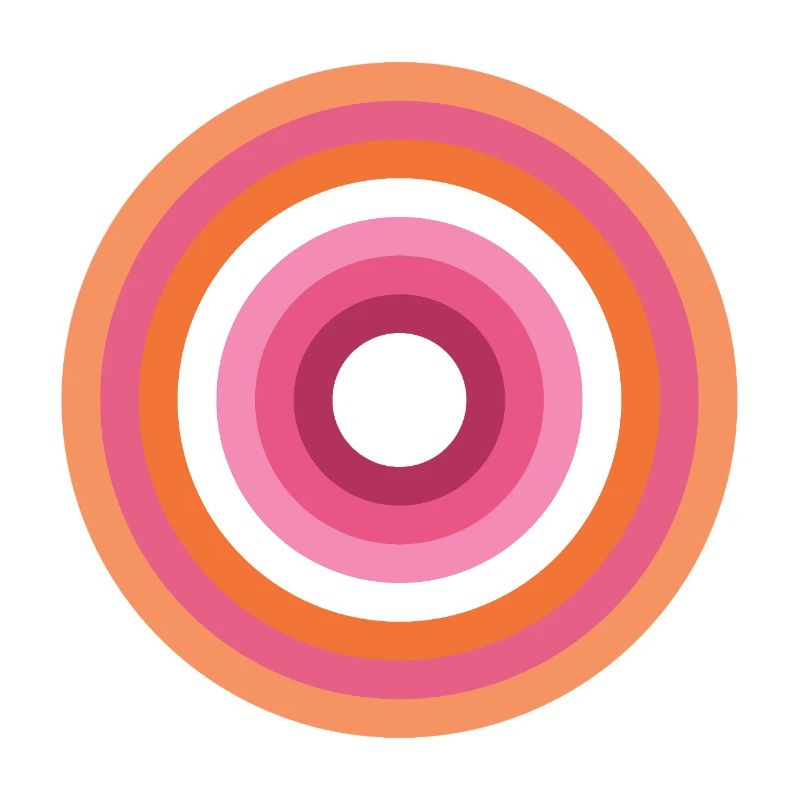 Palette Concentric Ring Lesbienne LGBTQ