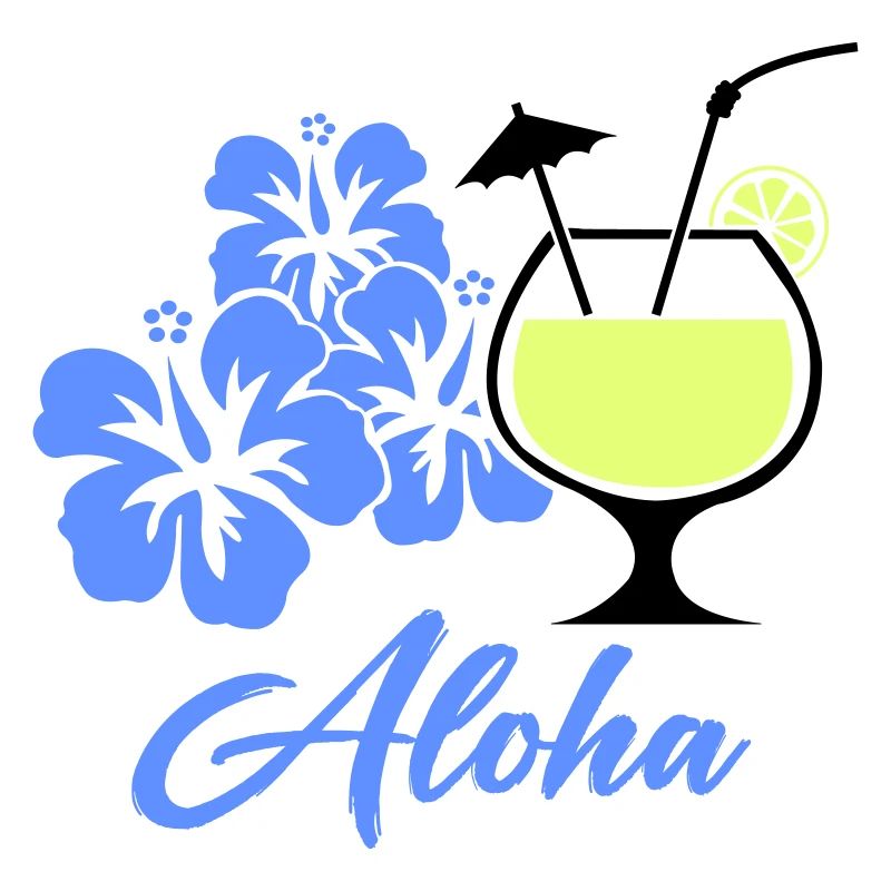 Boisson tropicale d’hibiscus à l’aloha