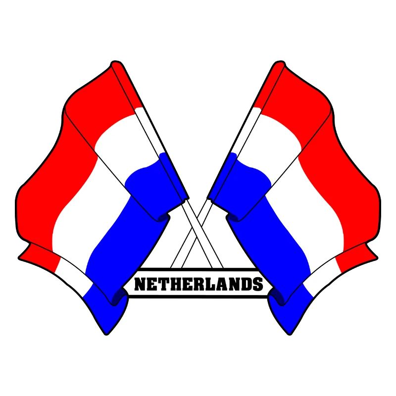 Drapeaux croisés des Pays-Bas