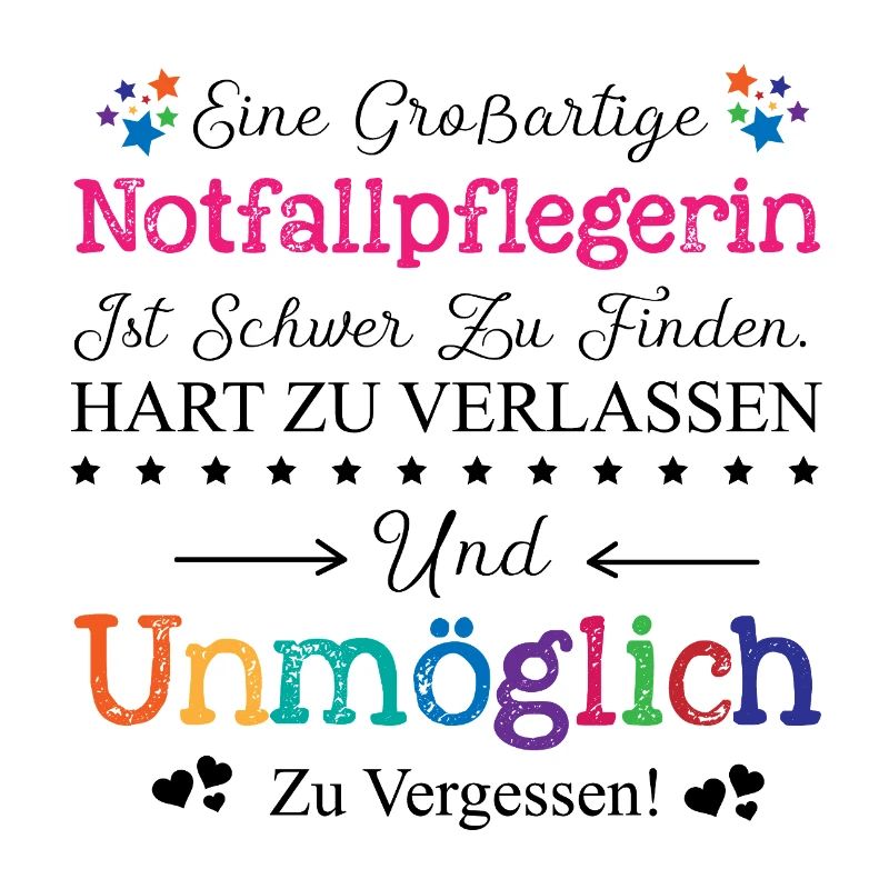 Notfallpflegerin Beruf Geschenk Abschied Pflegerin