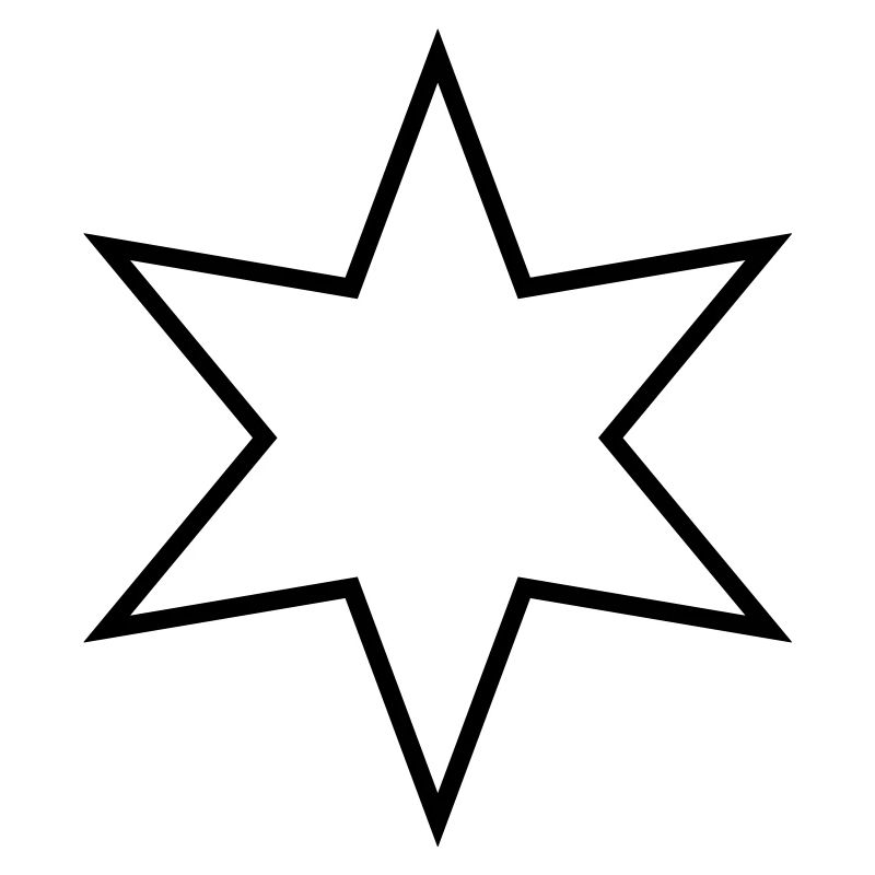 Étoile à six branches - étoile à six branches