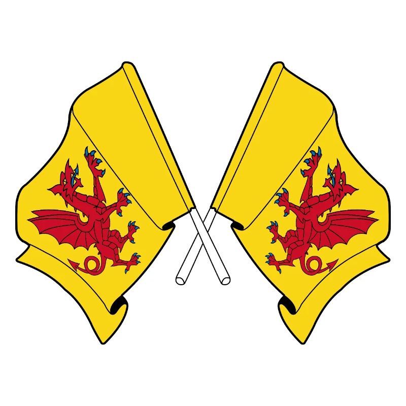 Two flags crossed – Somerset