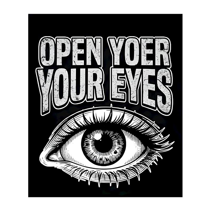 Open Your Eyes Eye Graphic