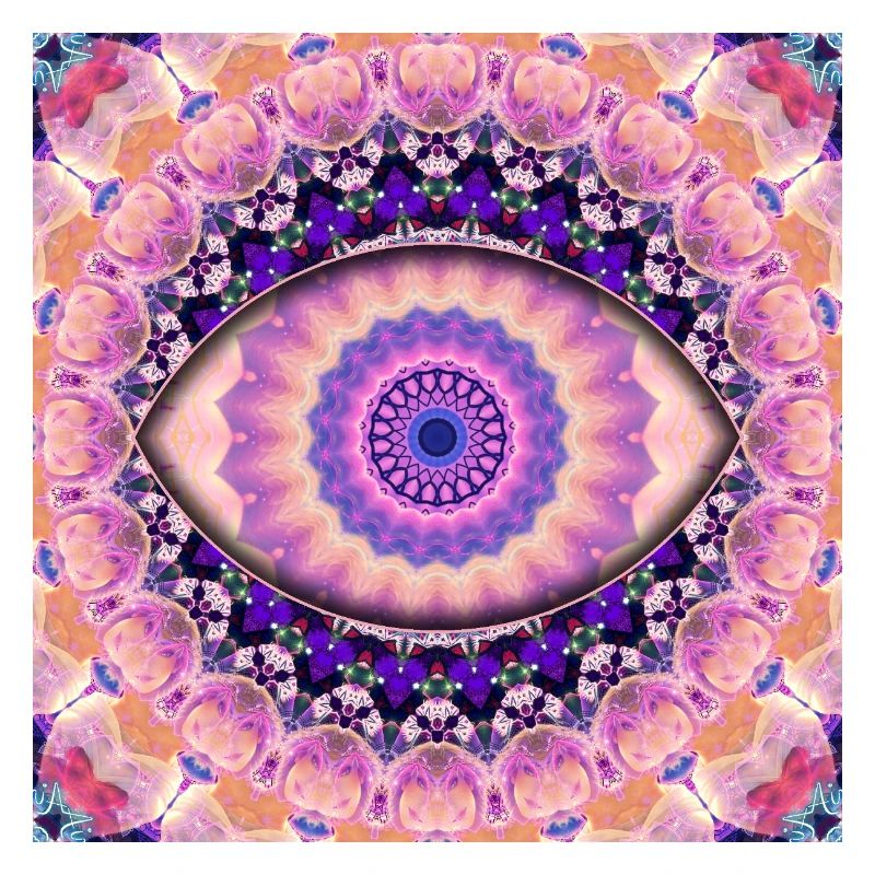 Kaleidoscopic eye mandala
