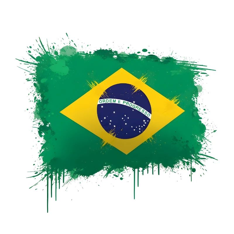 Art du drapeau brésilien - design du drapeau brésilien