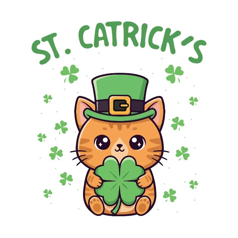 St Catrick’s Day Irish Cat Lover