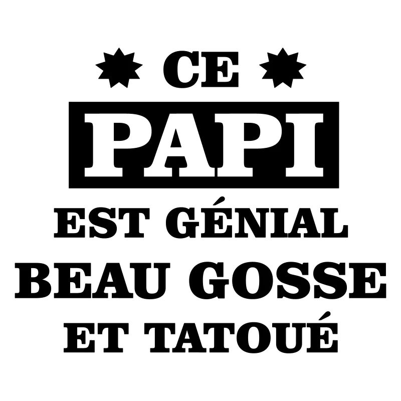 Ce papi est génial beau gosse et tatoué
