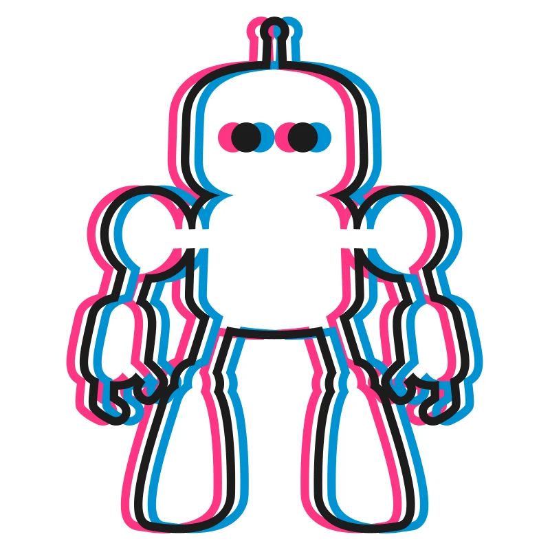 Robot 3D Effect IA Science-Fi
