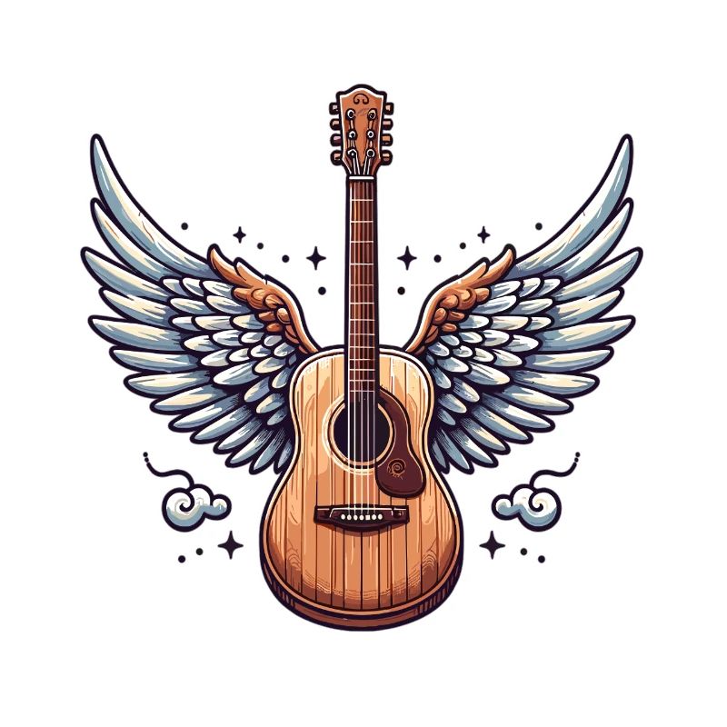 Piano à queue de guitare – icône du rock céleste