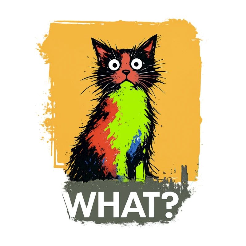 Quelle explosion de couleur de chat